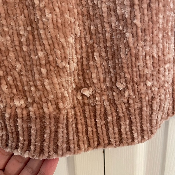 Express Super Soft Chenille Knit Long Sleeve Chunky V-neck Sweater Small - Picture 6 of 9